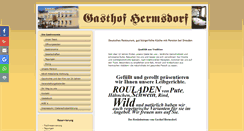 Desktop Screenshot of hermsdorfer-gasthof.de